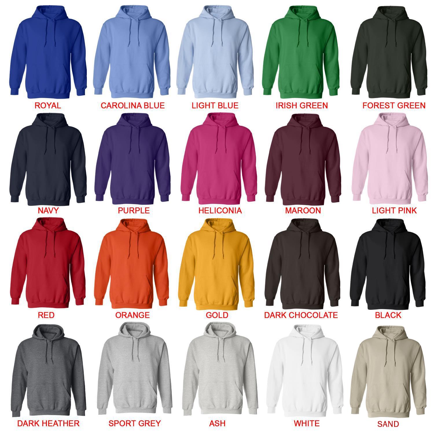 hoodie color chart - Basset Hound Gifts