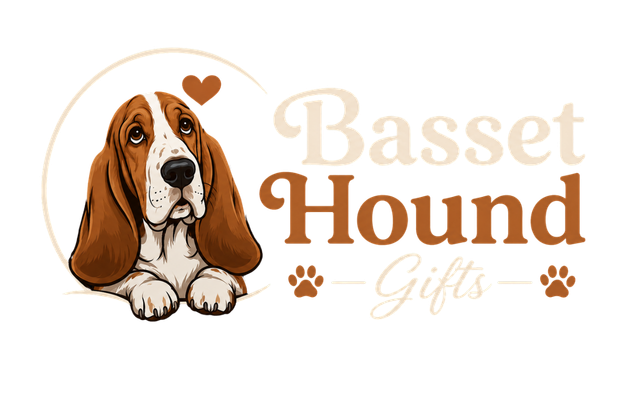Basset Hound Gifts uk Logo Light