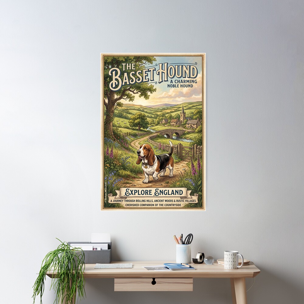 cpostermediumsquare_product1000x1000.2-4 cpostermediumsquare product1000x1000.2 4 - Basset Hound Gifts