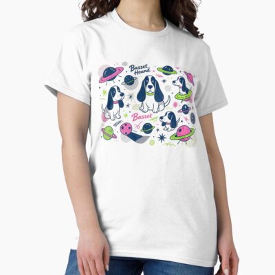 Basset Hound Minimalist Artwork T-shirt