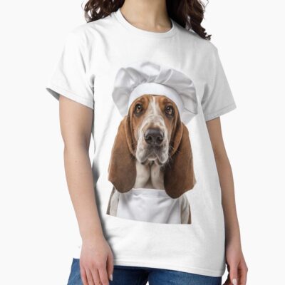 Basset Hound Retro Artwork T-shirt