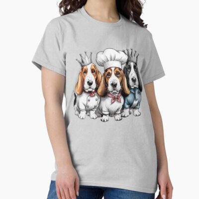 Basset Hound Graphic Style T-shirt