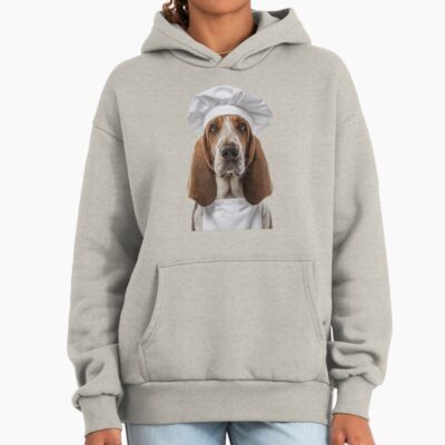 Basset Hound Retro Artwork Hoodie