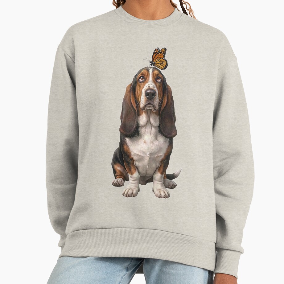 ssrcooversized_sweatshirtwomens_01oatmeal_heatherfrontsquare_productx1000-2 ssrcooversized sweatshirtwomens 01oatmeal heatherfrontsquare productx1000 2 - Basset Hound Gifts