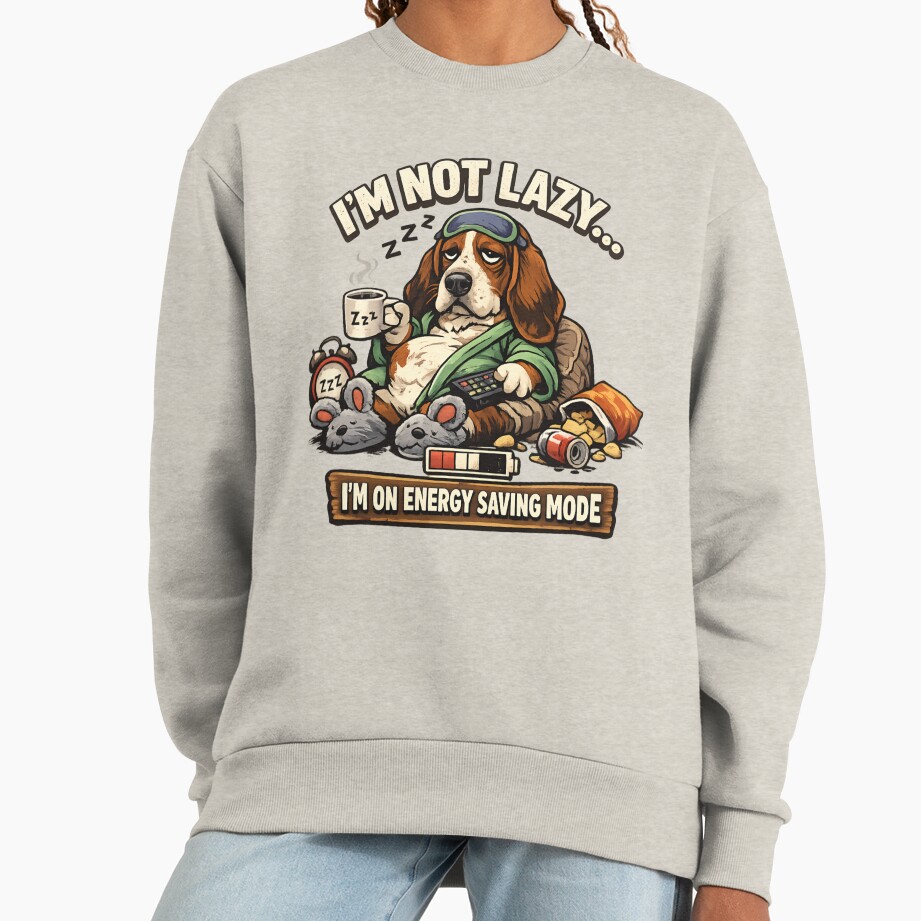ssrcooversized_sweatshirtwomens_01oatmeal_heatherfrontsquare_productx1000 - Basset Hound Gifts