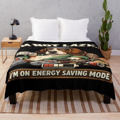 Basset Hound Exclusive Artwork Throw Blanket