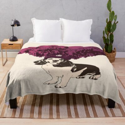 Basset Hound Graphic Design Throw Blanket