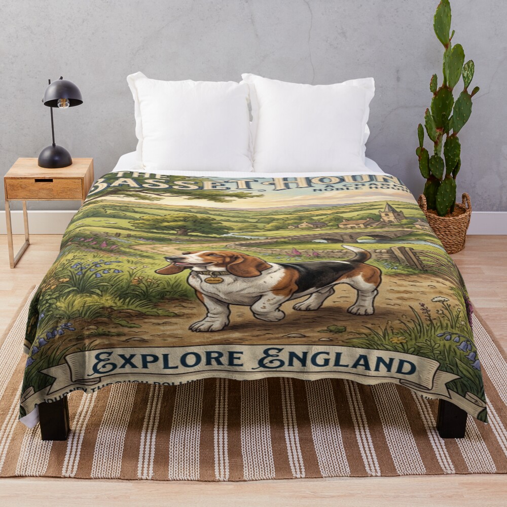 urblanket_large_bedsquarex1000.1u2-9 urblanket large bedsquarex1000.1u2 9 - Basset Hound Gifts