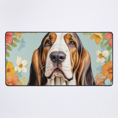 Basset Hound Retro Series Mouse Pad
