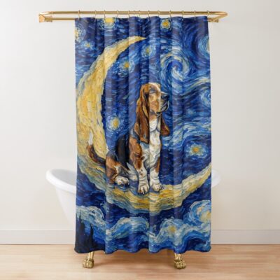 Basset Hound Legacy Artwork Shower Curtain