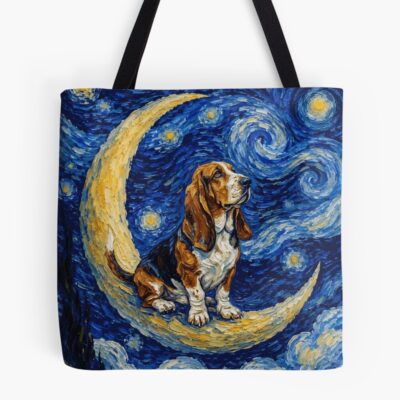 Basset Hound Iconic Artwork Tote Bag