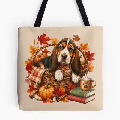 Basset Hound Classic Artwork Tote Bag